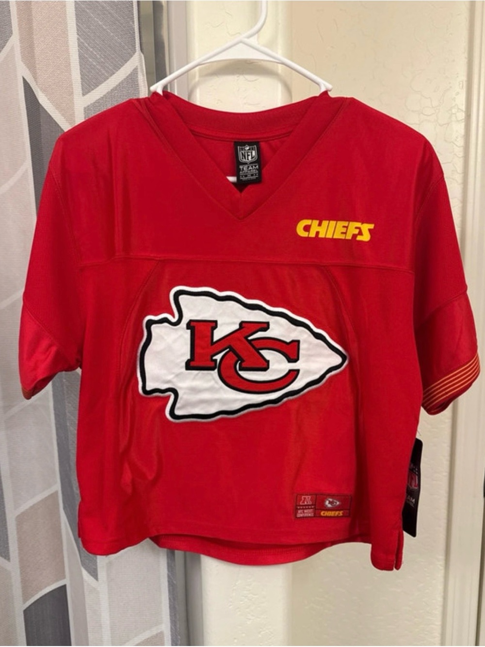 NFL Kansas City Chiefs Red Kids Jersey Top with White Logo